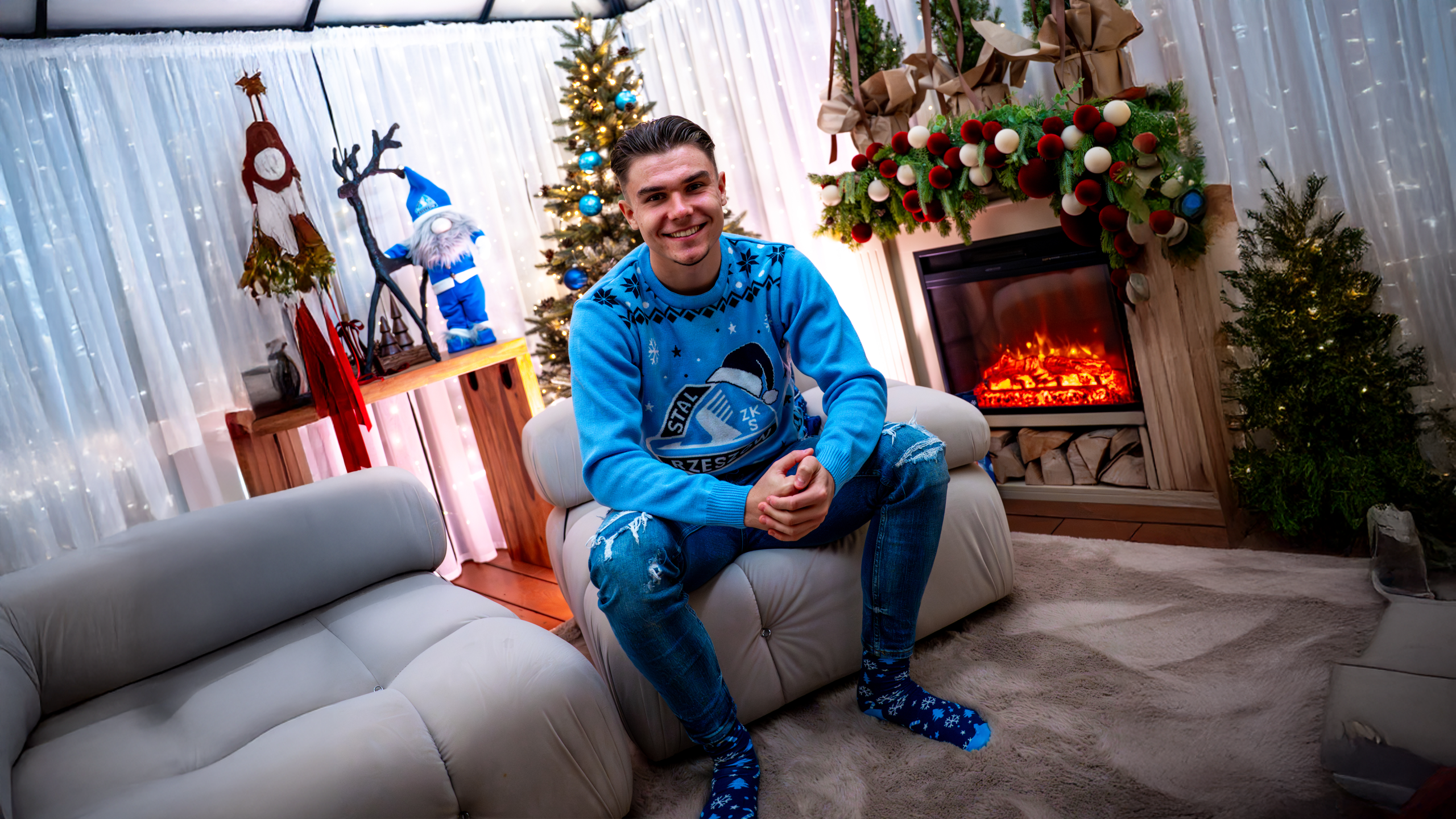 Sweter świąteczny ''Herb'' - Stal Rzeszów