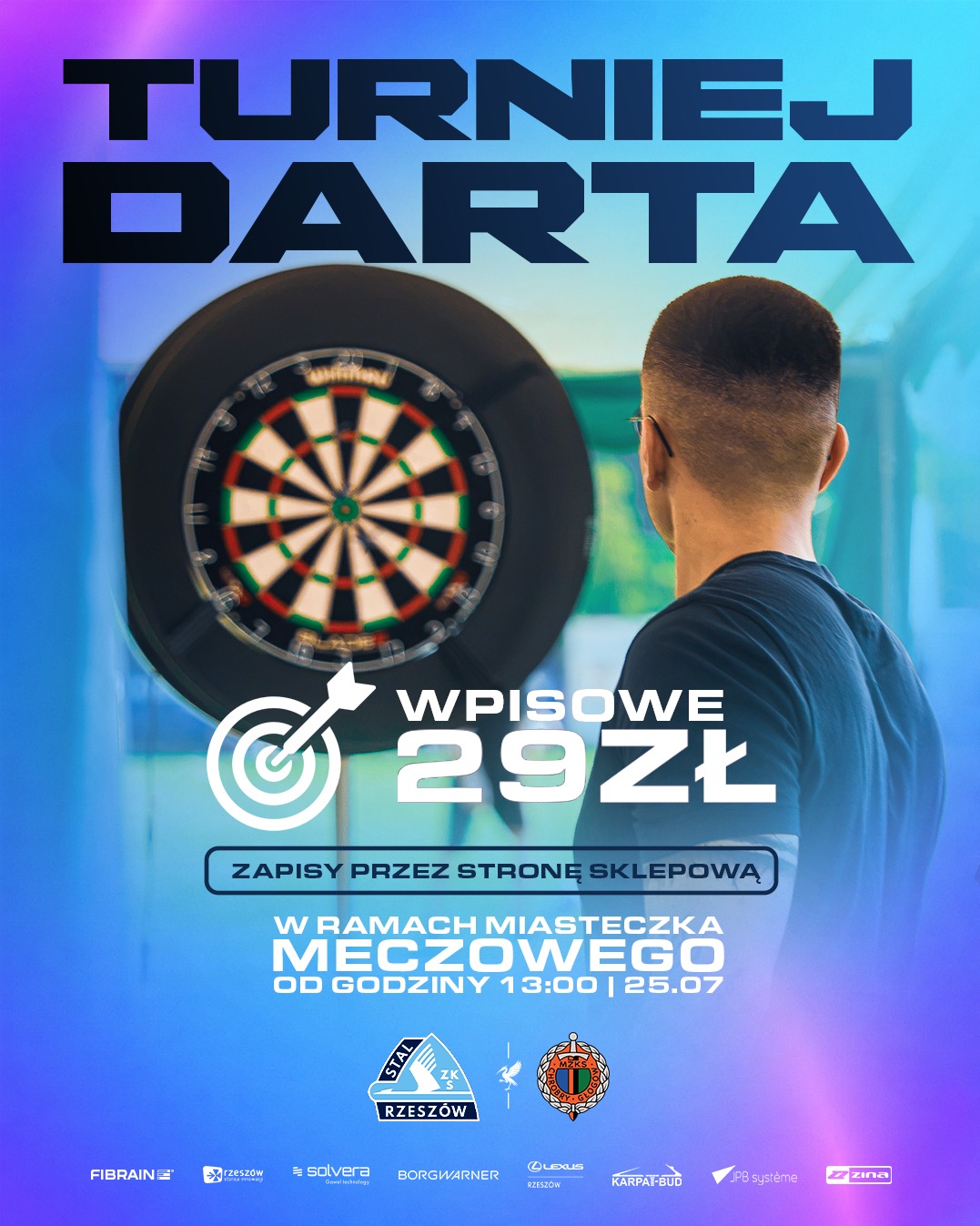 Zapisy na turniej darta ''Stal Rzeszów vs Chrobry Głogów'' - Stal Rzeszów